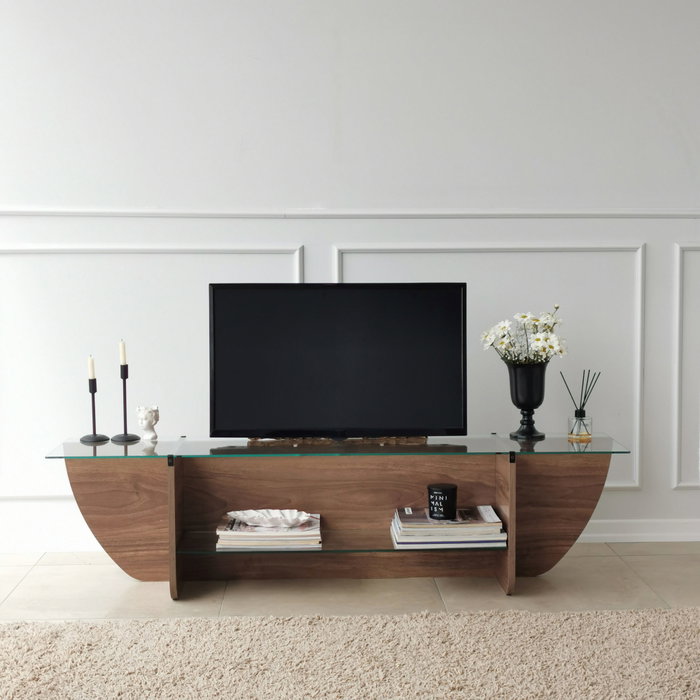 Hanah Home Lily TV - Nogal Hanah Home Lily TV - Nogal
